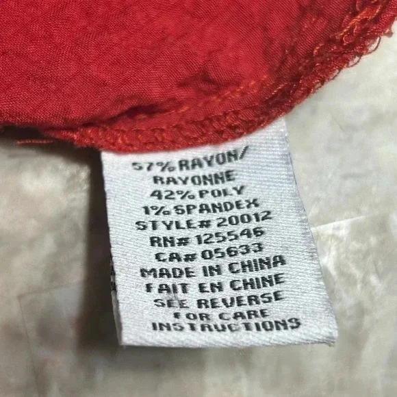 HABITAT. XL. Red tank top,textured,scoop neck,summer,coastal,festival,casual - Picture 11 of 13